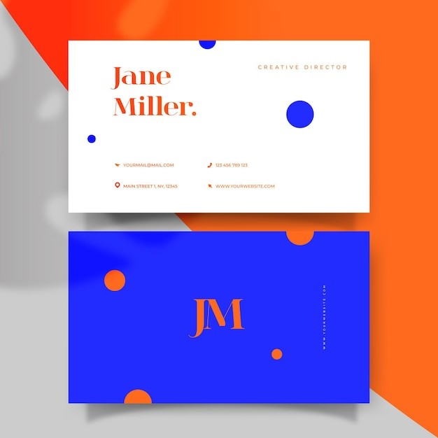 极简风格名片模板