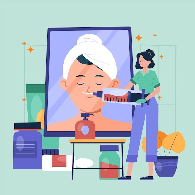 美容医美概念插画插图