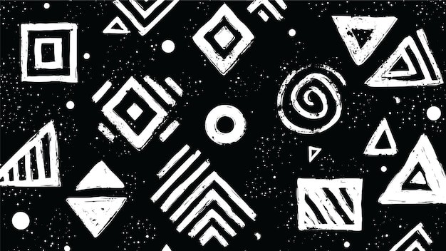 抽象迷宫阿兹特克艺术风格纹理底纹背景