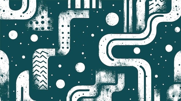 抽象迷宫阿兹特克艺术风格纹理底纹背景