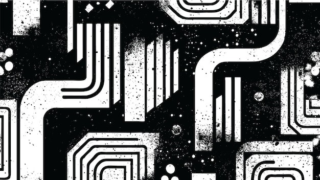 抽象迷宫阿兹特克艺术风格纹理底纹背景