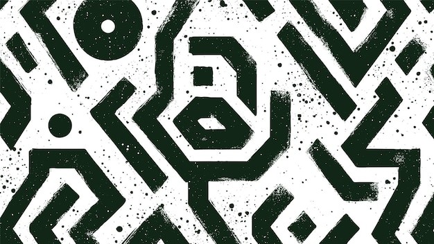 抽象迷宫阿兹特克艺术风格纹理底纹背景