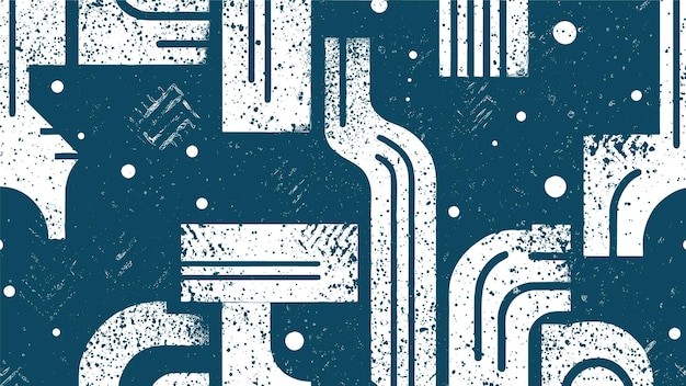 抽象迷宫阿兹特克艺术风格纹理底纹背景