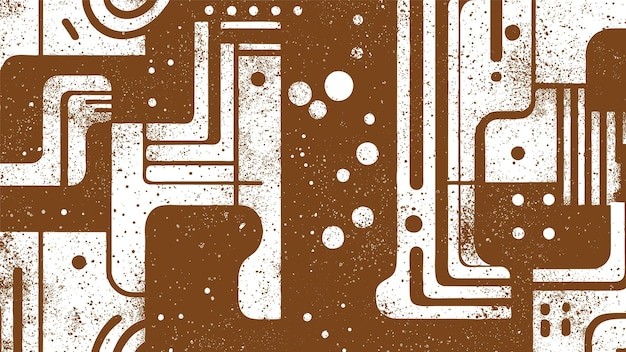 抽象迷宫阿兹特克艺术风格纹理底纹背景