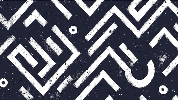 抽象迷宫阿兹特克艺术风格纹理底纹背景