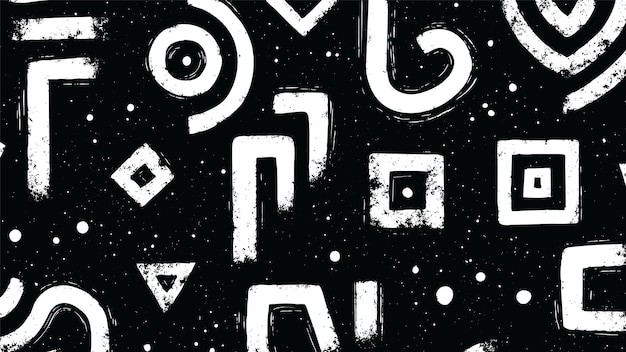 抽象迷宫阿兹特克艺术风格纹理底纹背景