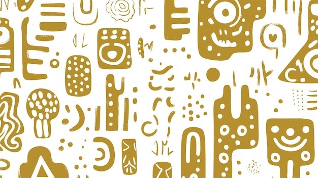 抽象迷宫阿兹特克艺术风格纹理底纹背景