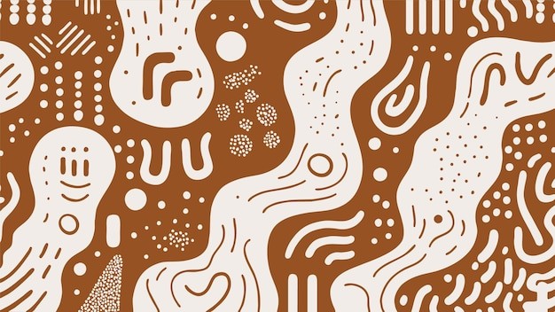 抽象迷宫阿兹特克艺术风格纹理底纹背景