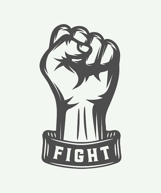 拳头手势标志logo