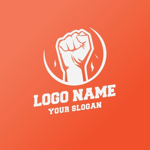 拳头手势标志logo