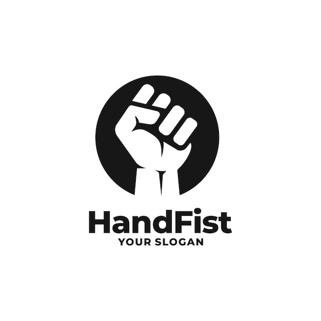 拳头手势标志logo