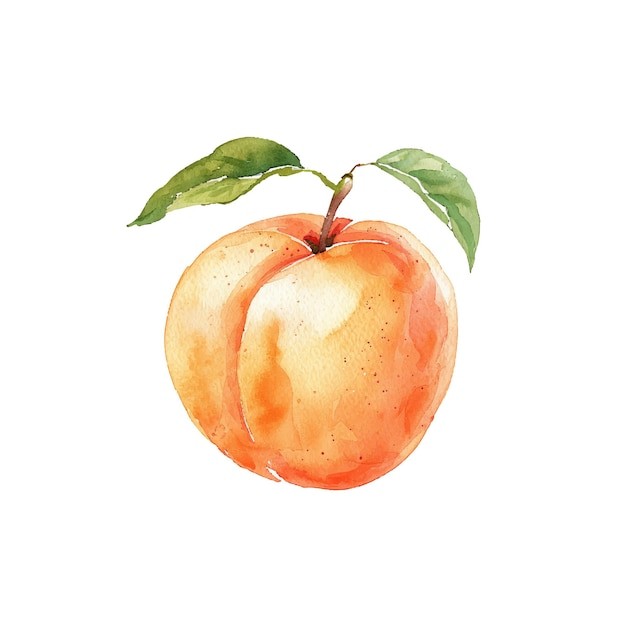 桃子水蜜桃插画元素