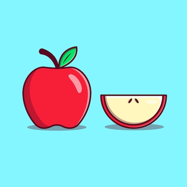 苹果水果插画元素