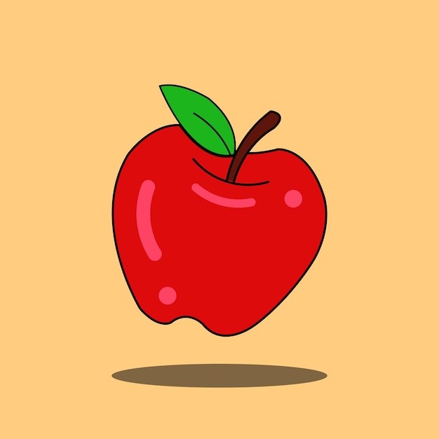 苹果水果插画元素