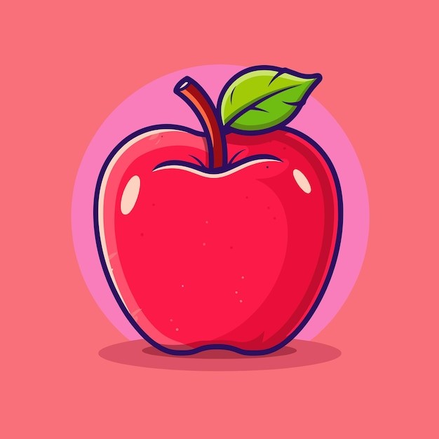 苹果水果插画元素