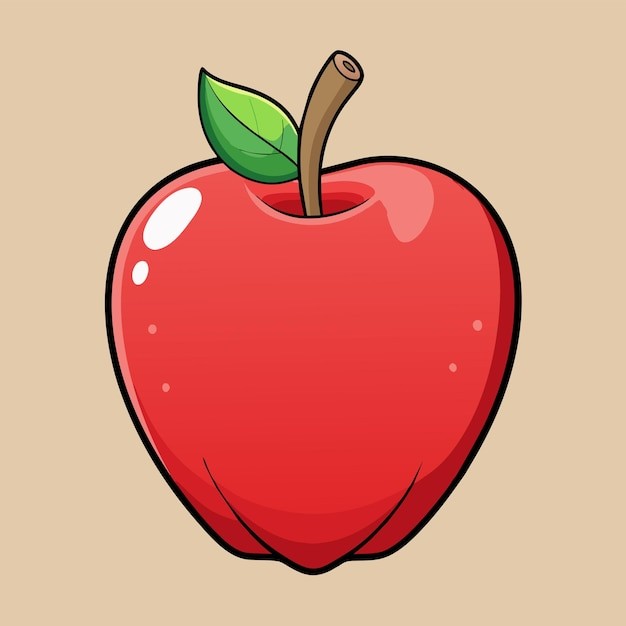 苹果水果插画元素