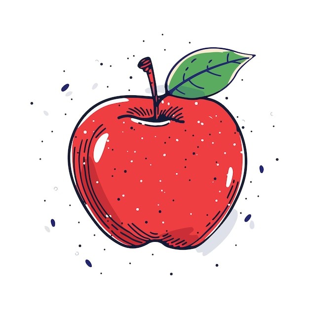 苹果水果插画元素