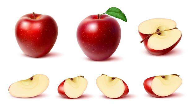 苹果水果插画元素