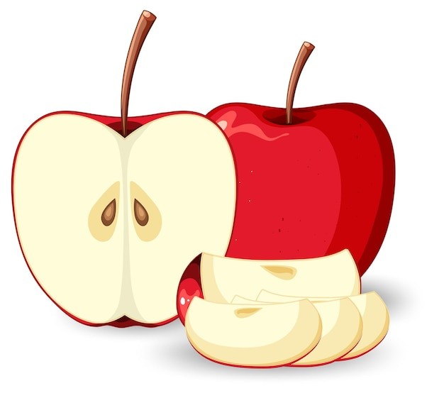 苹果水果插画元素