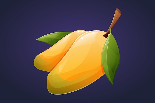 芒果水果元素