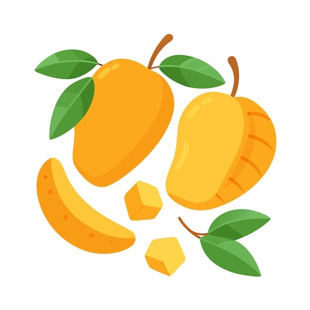 芒果水果元素