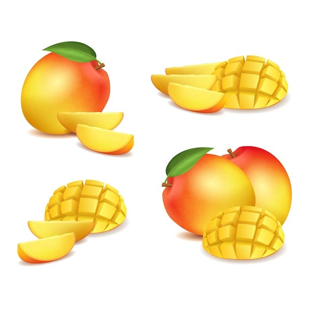 芒果水果元素