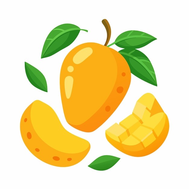 芒果水果元素