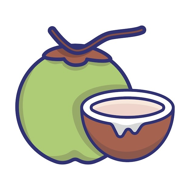 椰子水果元素