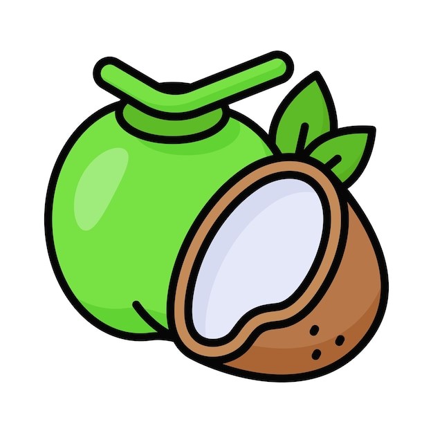 椰子水果元素
