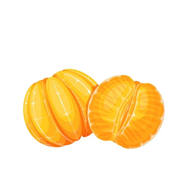 橘子桔子水果元素