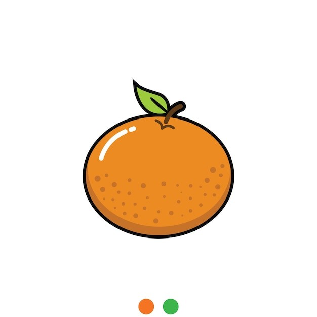 橘子桔子水果元素