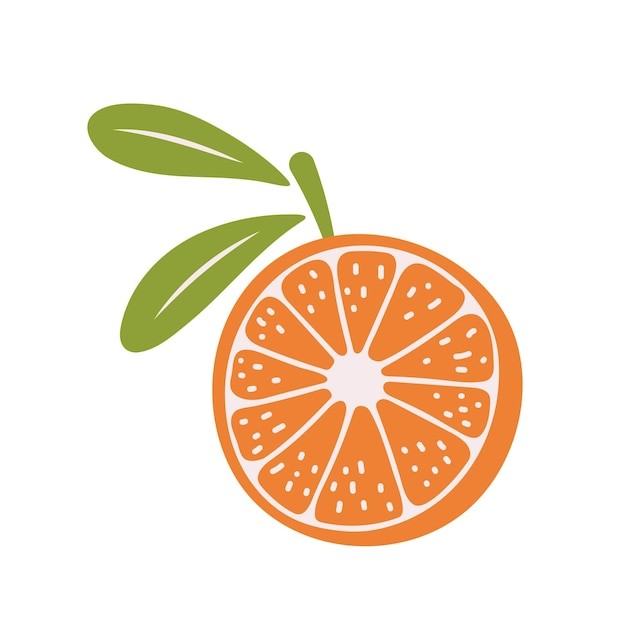 橘子桔子水果元素