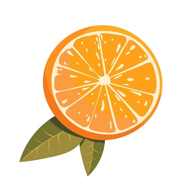 橘子桔子水果元素