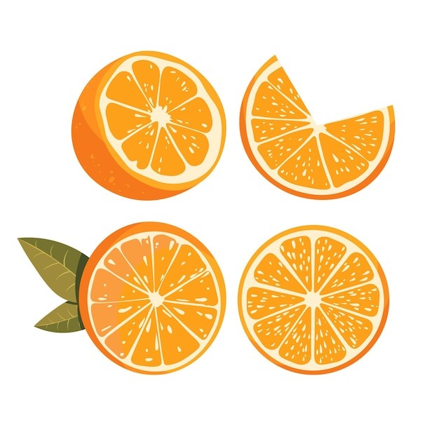 橘子桔子水果元素