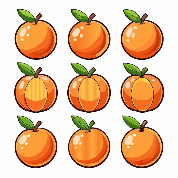 橘子桔子水果元素