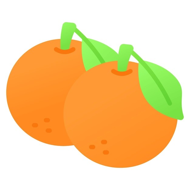 橘子桔子水果元素