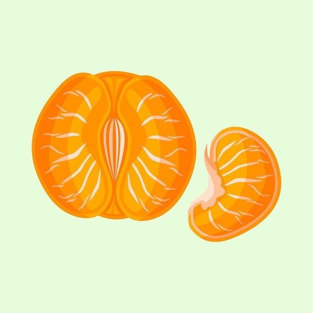 橘子桔子水果元素