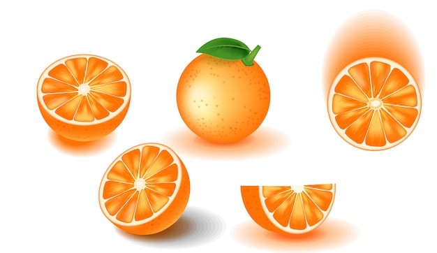 橙子水果元素