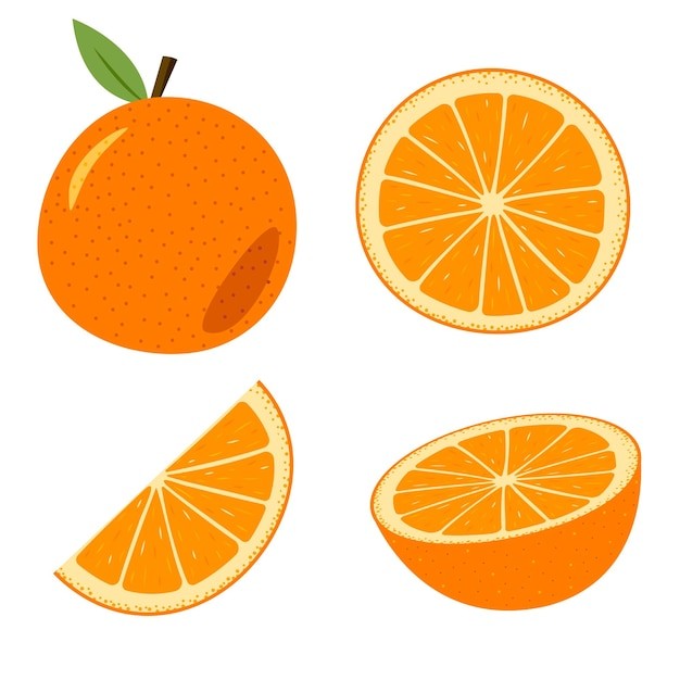 橙子水果元素