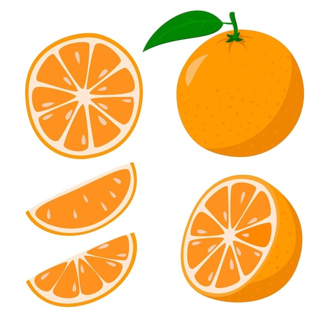 橙子水果元素