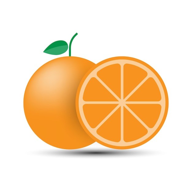 橙子水果元素