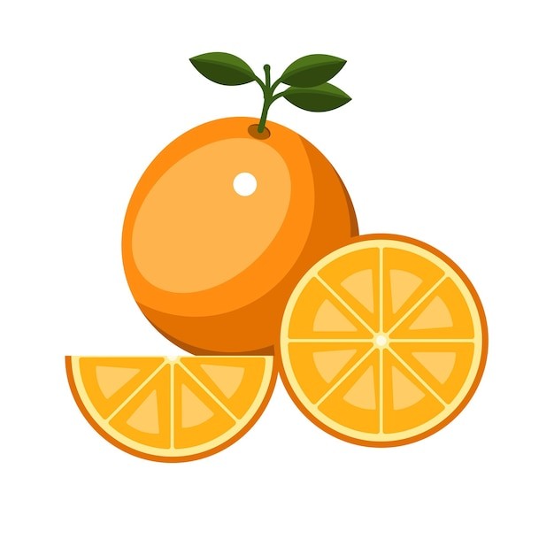 橙子水果元素