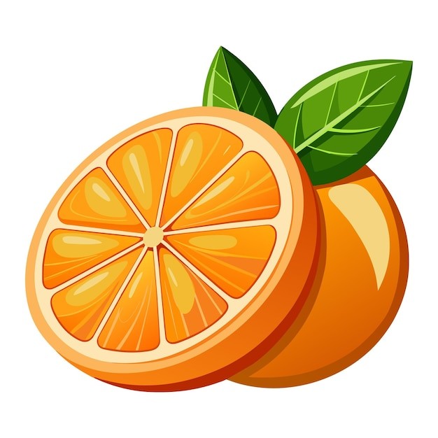 橙子水果元素