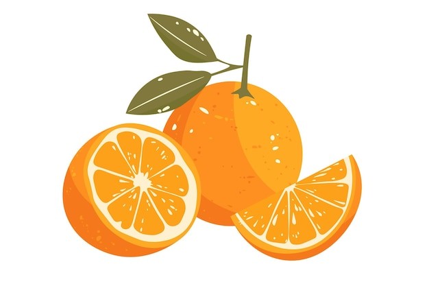 橙子水果元素