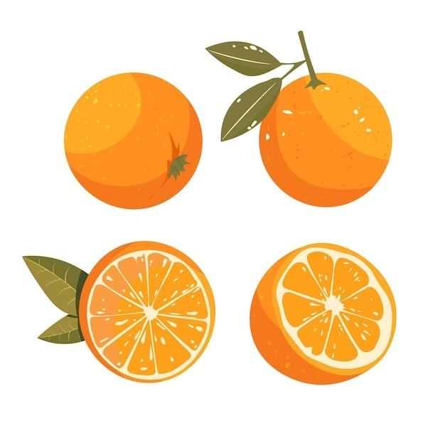 橙子水果元素