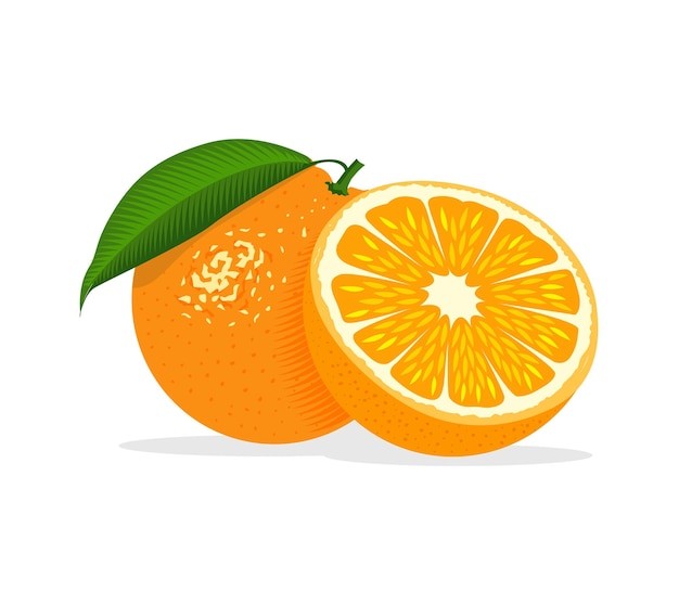 橙子水果元素