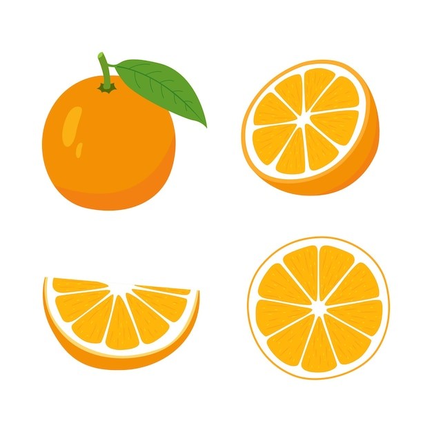 橙子水果元素