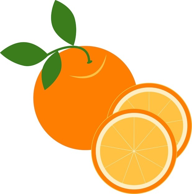 橙子水果元素
