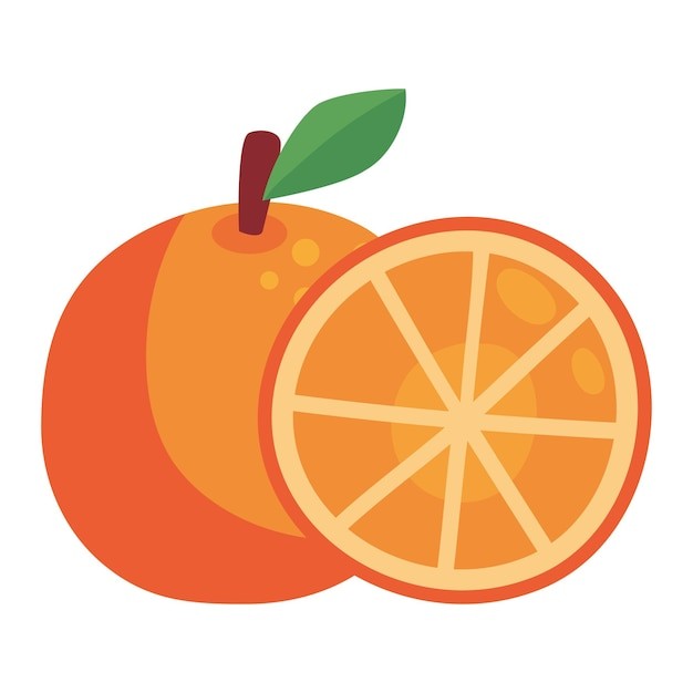 橙子水果元素