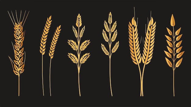 麦穗小麦谷物元素